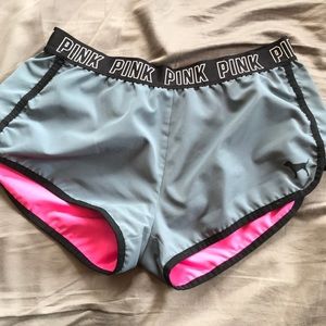Pink mini shorts